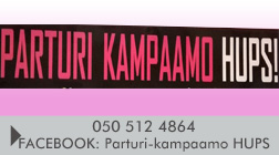Parturi-kampaamo HUPS! logo